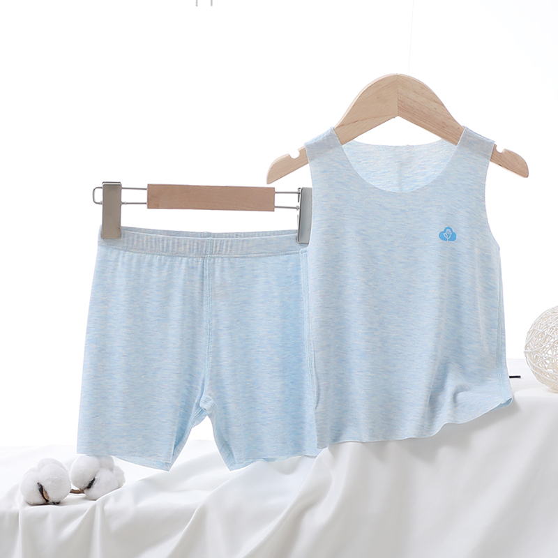 Pyjama Nam Cực đàn ông và cô gái mặc ngắn tay áo T-shirt trong mùa hè phù hợp với lụa băng mới mỏng mặc hai mảnh nhà.