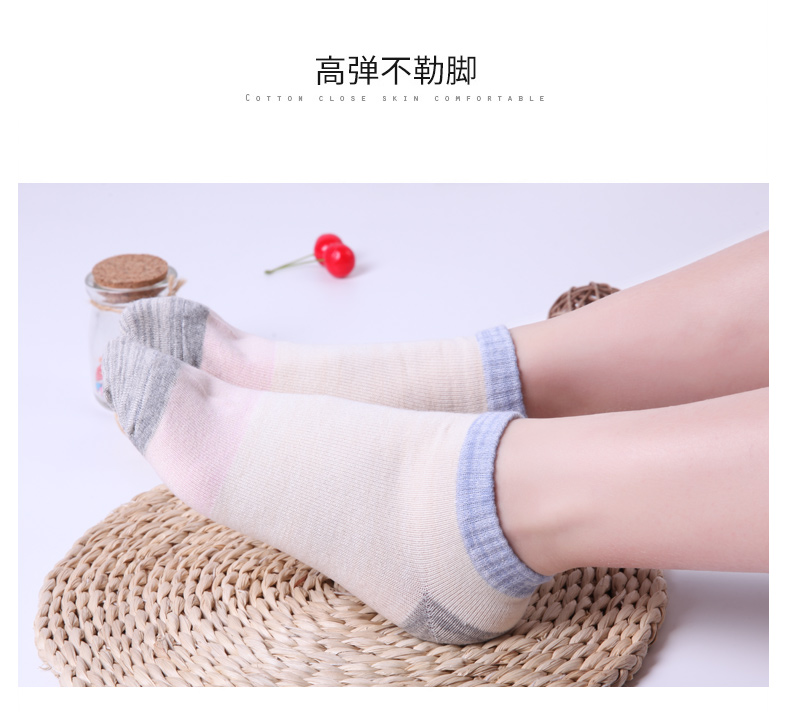 Phụ nữ nam cực vớ vớ cotton vớ thể thao vớ thuyền Hàn Quốc phiên bản của xu hướng của vớ cotton cao đẳng gió món quà đóng hộp nông vớ