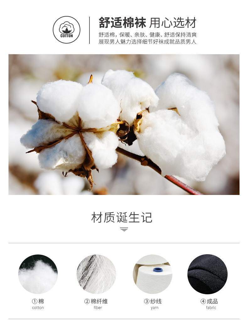Vớ Nam Cực vớ nam cotton nguyên chất vớ đen ống vớ vớ cotton mùa thu và mùa đông kinh doanh vớ mỏng mồ hôi và khử mùi vớ dài