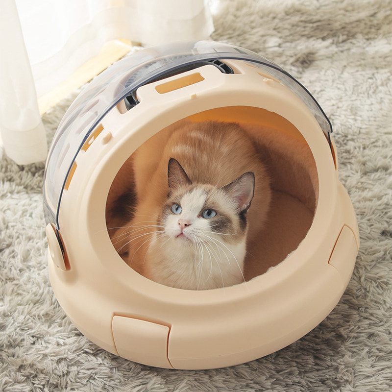 Pet Avionics Box Space Cabin Closed Round Cat Air Travel Handbag Multifunction Cat Air Box Cat Nest
