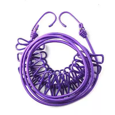 Special offer Multi-function elastic lanyard windproof clothesline Outdoor camping portable clothesline Elastic clothesline
