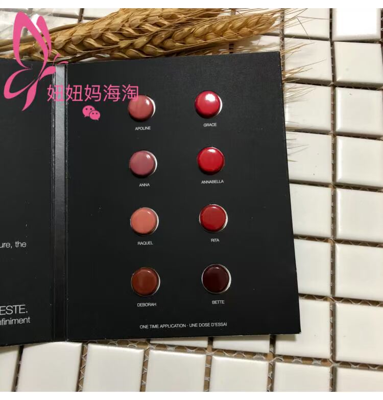 NARS thỏi son môi mê đắm APOLINE RITA thử nghiệm thẻ màu 0,2gx8 mẫu màu - Son môi son kem 3ce cloud lip tint