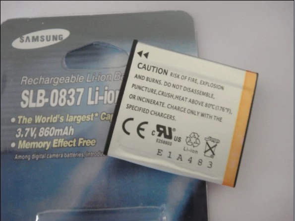 pin Samsung SLB-0837 Digital Camera Battery i5 i6 L73 L50 L60 NV3 slb0837 - Phụ kiện máy ảnh kỹ thuật số