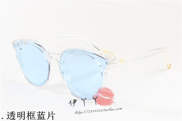 Ông Tình Yêu Dongdong với net red sunglasses nữ triều 2017 new kính ngôi sao Hàn Quốc vòng mặt phân cực kính mát