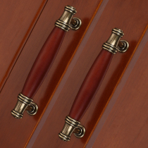 Solid Wood head handle drawer cabinet door wardrobe handle mahogany handle furniture hardware handle small handle