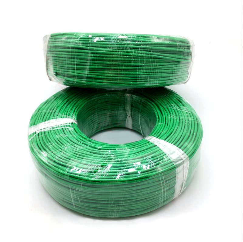 Thermocouple K type 0 2 * 7 * 2 Compensation lead green double-twisted shielding multi-strand thermometric wire thermocouple catch-up wire