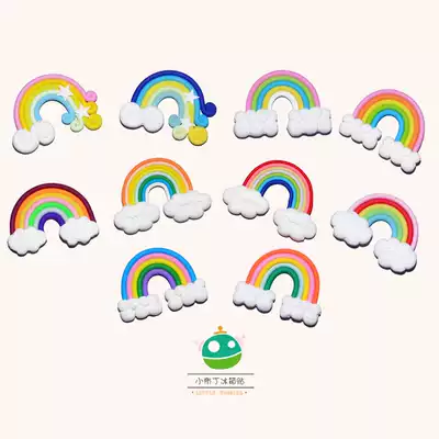 13 8 rainbow cartoon magnetic buckle refrigerator sticker home decoration children's baby early education magnet strong magnet