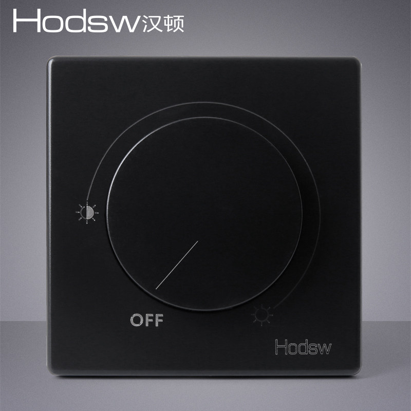 Dimming switch panel table lamp led adjuster infinity bedroom bedside lamp dimmable 86 type 500W black