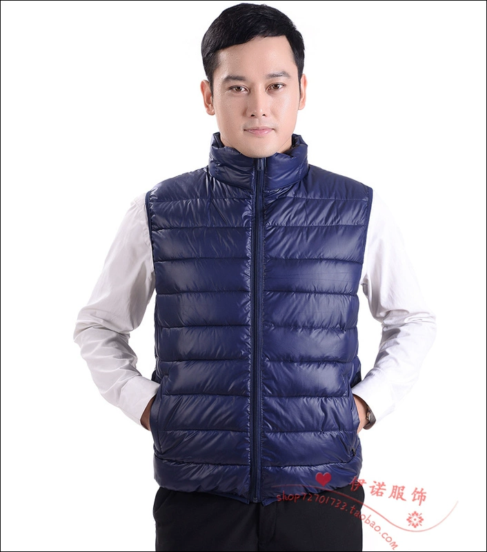 Mùa thu và mùa đông trung niên nam vest vest cotton cotton vest cha tải trung niên nam xuống cotton vest mùa đông áo khoác ghi lê nam