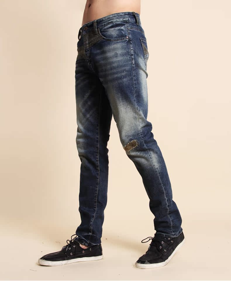 Jeans pour jeunesse pieds Slim GUOGIEE pour printemps - Ref 1465054 Image 7