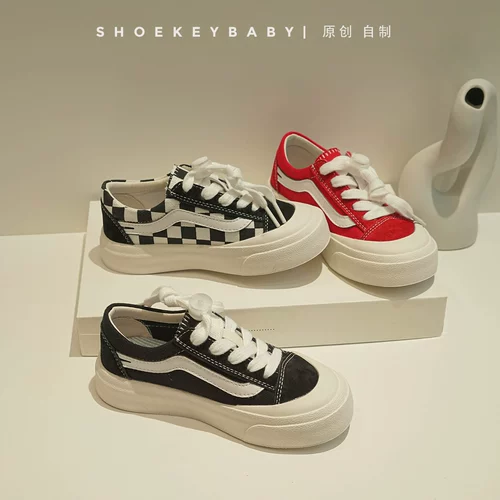 Детские шахматы, тканевые туфли, низкие кроссовки подходит для мужчин и женщин, 2022, новая коллекция