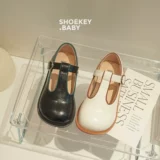 Модная обувь для кожаной обуви, детские туфли для принцессы, тренд сезона, мягкая подошва