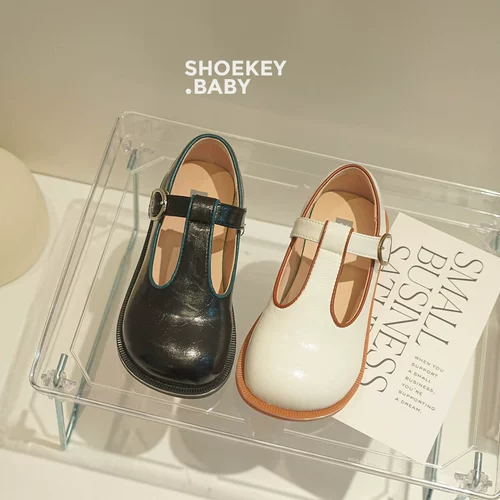 Модная обувь для кожаной обуви, детские туфли для принцессы, тренд сезона, мягкая подошва