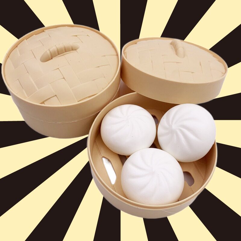 Milk-flavored buns slow rebound squishy steamer buns props ornaments 4 5cm8cm decompression soft soft pu toys