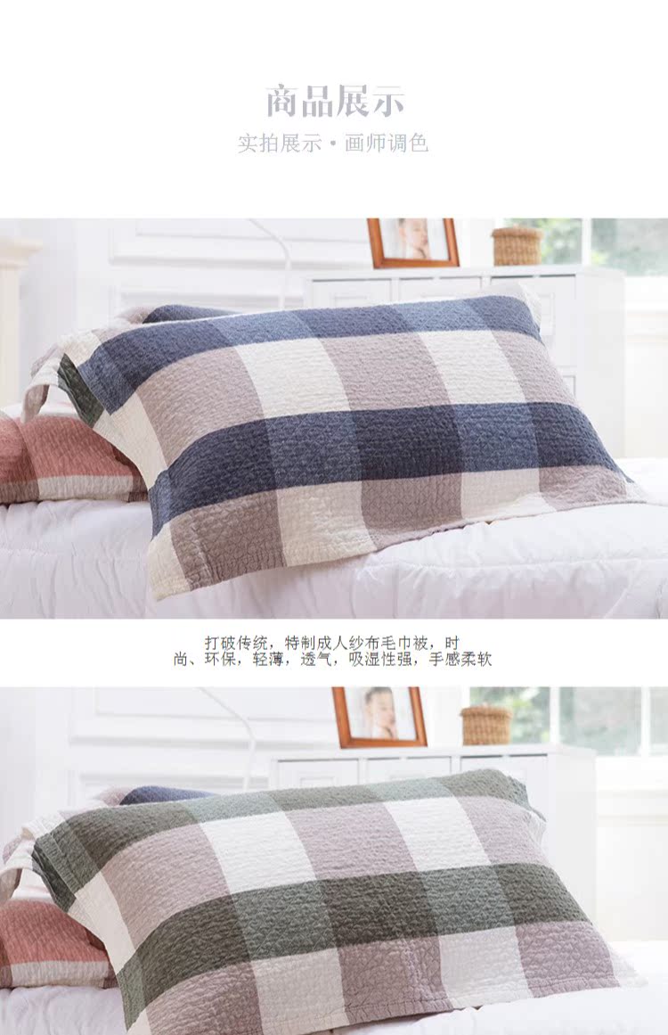 Khăn gối g Khăn bông châu Âu Khăn bông lớn gạc bông tăng thêm một đôi phụ nữ độc thân nam cao cấp vỏ gối đẹp