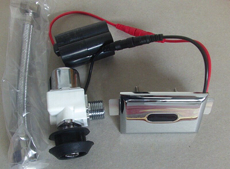 Ceramic urinating induction flushing machine integrated small poop sensor flushing valve urine bucket automatic flushing valve DC6V