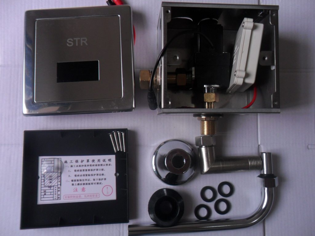 Concealed urinal flush valve sensor flusher infrared automatic sensing valve DC6V