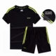Quần short thể thao phù hợp với quần áo thể thao nam mùa hè chạy thể thao quần áo ngắn tay phù hợp với quần áo nam mùa hè - Thể thao sau quan ao the thao nu