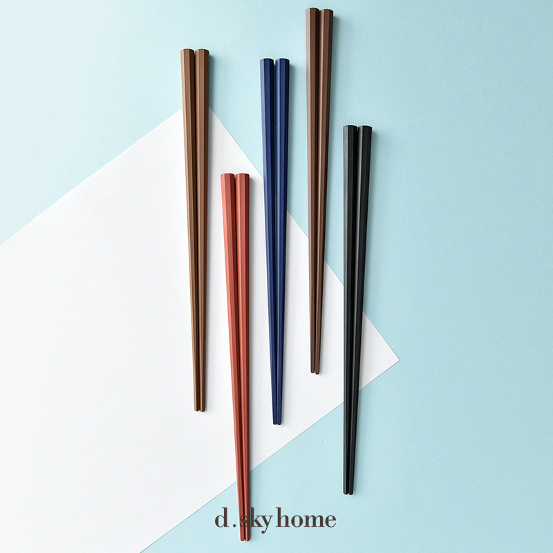 Japan imported sunlife octagonal chopsticks household chopsticks non-slip mildew resistant high temperature dishwasher five pairs