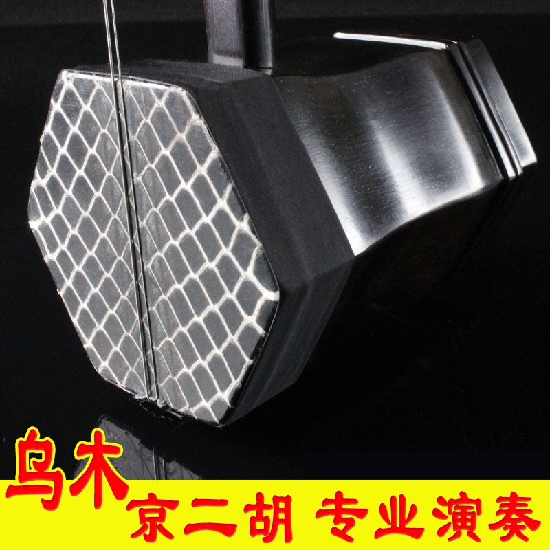 High-grade ebony Kyo Erhu musical instrument professional performance Liu Menghu made Xipi Erhuang gift box accessories special price