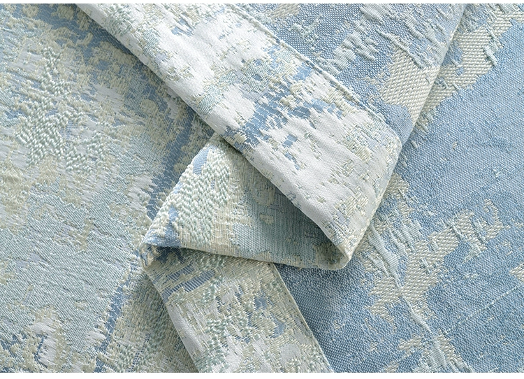 Rèm vải 2018 mới phong cách Bắc Âu phòng khách sàn đến trần cửa sổ jacquard rèm hoàn thiện đơn giản phòng ngủ hiện đại vải bóng - Phụ kiện rèm cửa
