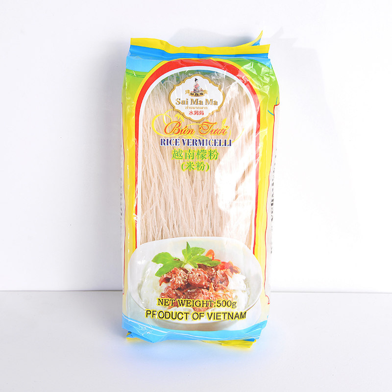 Water Moms Card Vietnam Lemon Powder 500g Dry Rice Flour Fine Rice Noodle Vietnam Fine Lemon Powder Spring Roll With Fan Imports