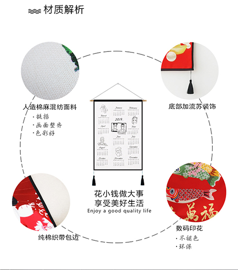 ins Simple Art vải bức tranh treo phòng ngủ trang trí vải tấm thảm tường tấm thảm mét tờ hộp mái hiên Video - Tapestry thảm thổ cẩm