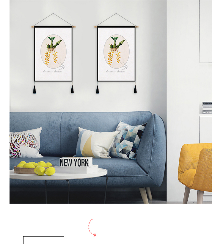 Cây vải tấm thảm treo trang trí nordic ins bối cảnh nền vải bông vải sơn trang trí phòng khách treo vải - Tapestry thảm treo tường khổ lớn