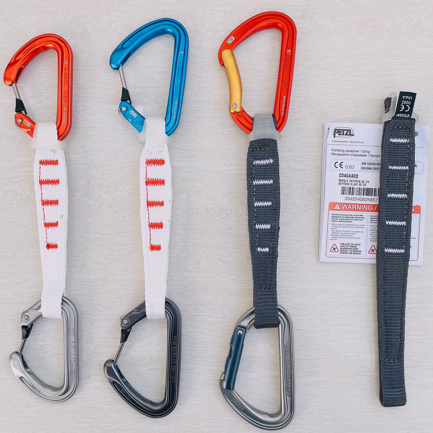 19 new climbing rope Petzl Ange M57 rock climbing ice climbing wild climbing quick hanging main lock outdoor mountaineering ATC equipment