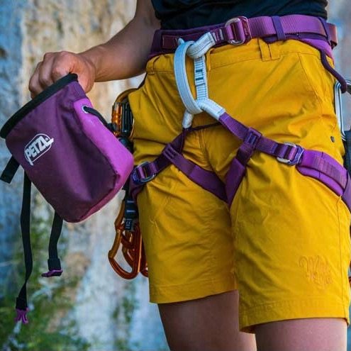 Climbing PETZL Rock Climbing Bouldering magnesium powder bag men and women general fast hanging main lock atc outdoor wild climbing equipment gri