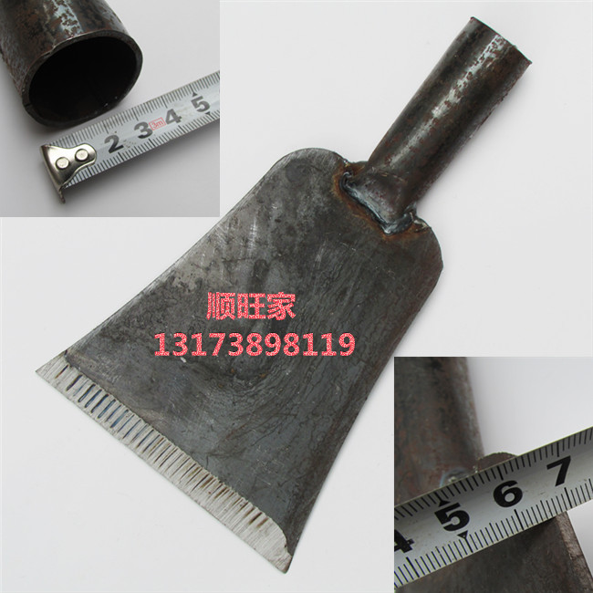 Tay cầm sắt dài công cụ xẻng xi măng chuyên nghiệp da tường xẻng ngắn trang trí tường rộng miệng công cụ phần cứng