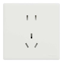 Schneider switch socket Yue Jin elegant white oblique five-hole typec single open with fluorescent alarm six categories of computer plug