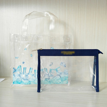 pvc transparent tote bag plastic bag thick waterproof beach bag small lunch box bag jelly bag fashion versatile