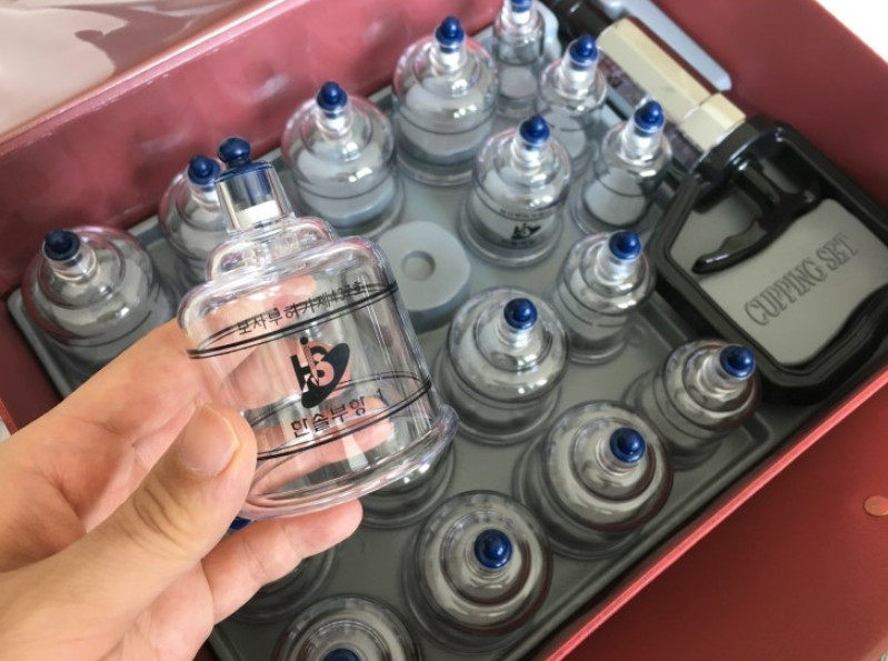 Spot Korean original HANSOL extra large vacuum cupping device joint tank manual cupping pumping cupping 19 cups