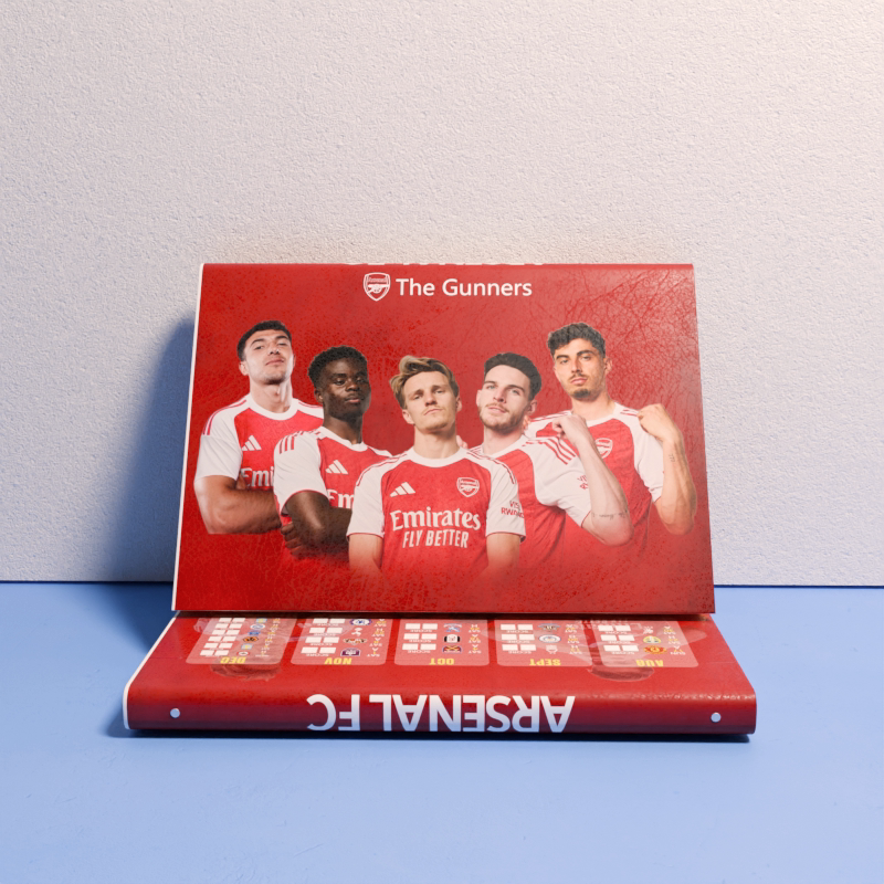 Arsenal Premier League Schedule Saka Notebook Diary Student Rice Cover Edegaard Birthday Gift