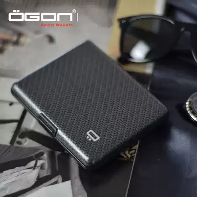 Imported French OGON aluminum metal card box large capacity anti-theft brush NFC anti-degaussing anti-rfid radio frequency card package