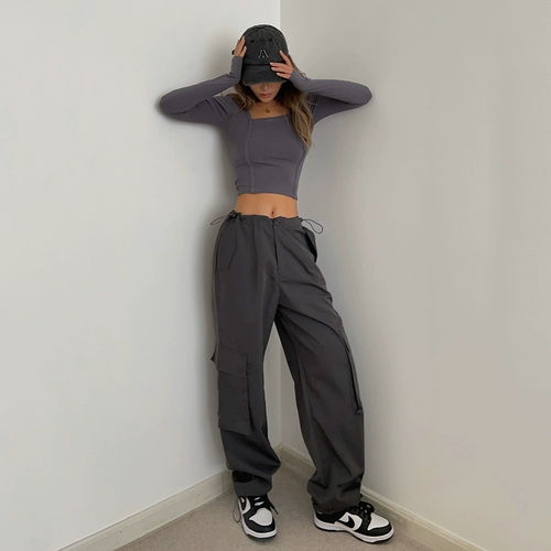 Ретро трехмерные брендовые штаны, повседневные брюки, в американском стиле