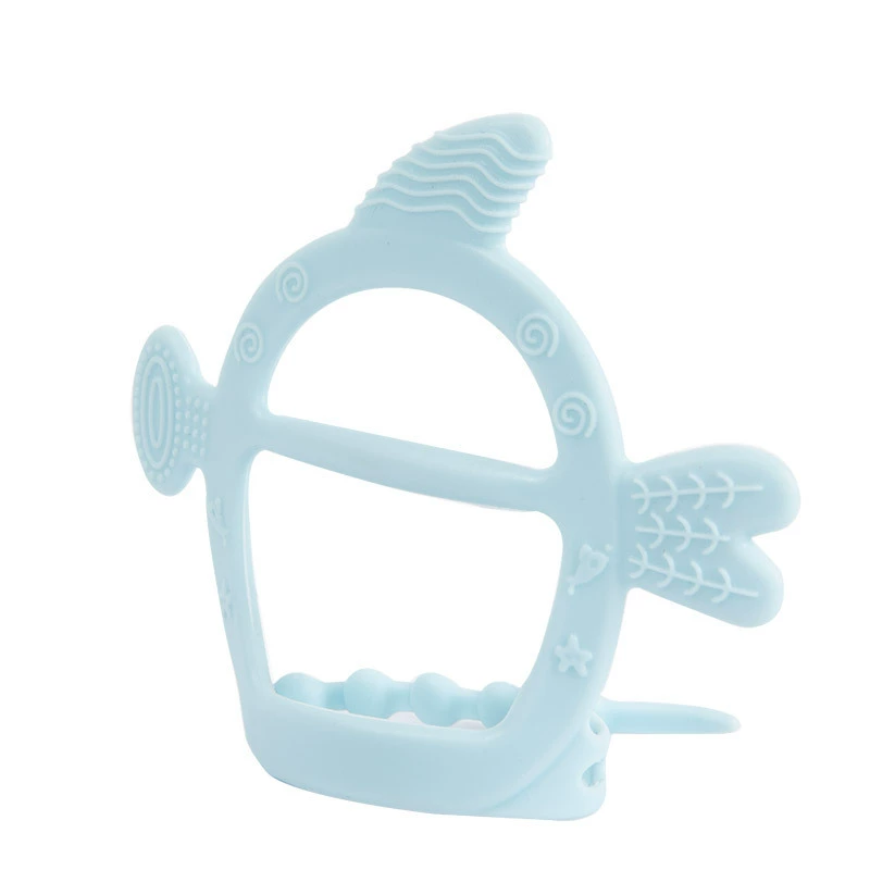 Mới bé teether mol mol artifact bé cắn cao su tay cầm bóng đồ chơi cao su silicone có thể được đun sôi - Gutta-percha / Toothbrsuh / Kem đánh răng