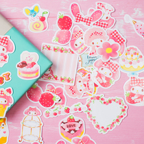 Girl heart account art hipster cute stickers Showa wind hand account diary photo album DIY stickers 40 pieces