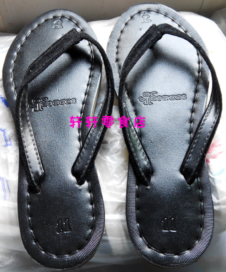Flip-flops Golden Crab Men's Black Flat Heeled Flip-flops Couple Shoes Casual Shoes