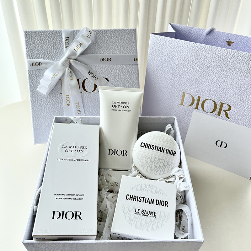 Authentic Dior Lipstick Gift Box Facial Cleanser Set Gift for Chinese Valentine's Day, Birthday, Teacher's Day, Souvenir Gift