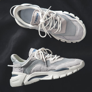 Dad Shoes Men's New Summer Casual Mesh Breathable Shoes Soft Sole Lightweight Running Shoes Student Outdoor Sports Shoes