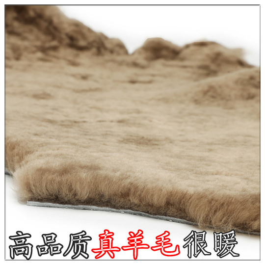 Men's Wool Snow Boots, Cold-Resistant, Warm, Outdoor Non-Slip Genuine Leather Short Boots, Winter Fleece-Lined, Thickened, High-Top Cotton Shoes for Northeast