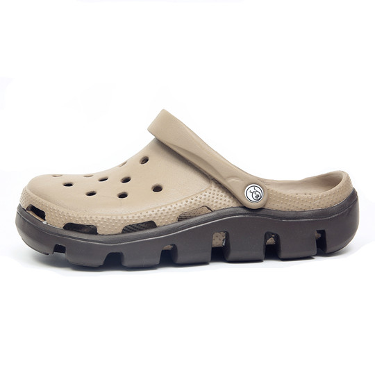 Croc-Style Shoes for Men 2024 New Summer Non-Slip Outdoor Slippers for Women Thick-Soled Beach Soft-Soled Couple's Closed-Toe Sandals