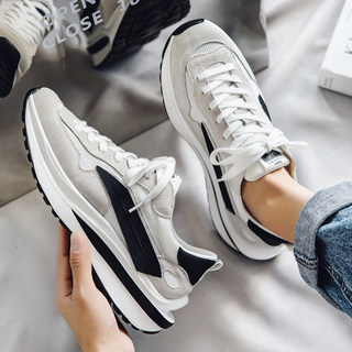 Dad Shoes Men's 2025 New Trendy Running Mesh Shoes Casual Breathable Retro Summer Soft-Soled Sports Shoes