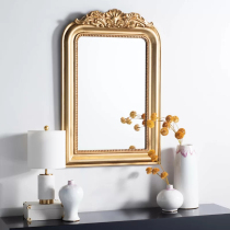 European bathroom mirror light luxury retro toilet mirror wash table vanity mirror fireplace corridor wall decoration mirror