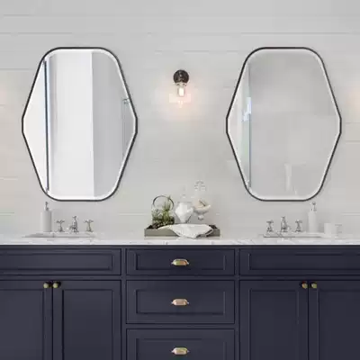 Shaped irregular mirror Simple wall-mounted bathroom mirror Vanity makeup mirror Bedroom makeup mirror Wall decoration mirror