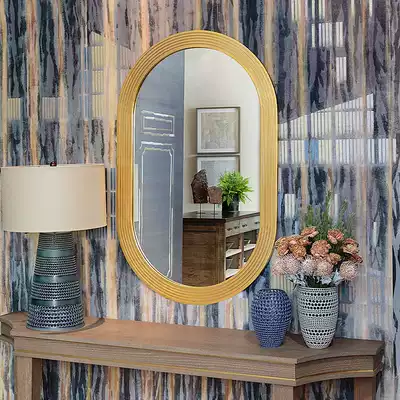 Oval mirror wall home bathroom mirror sink mirror bedroom vanity mirror multifunctional Wall decorative mirror