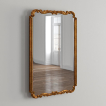 European-style meal side Wall Wall decorative mirror retro luxury bathroom bathroom mirror wash table makeup comb mirror custom