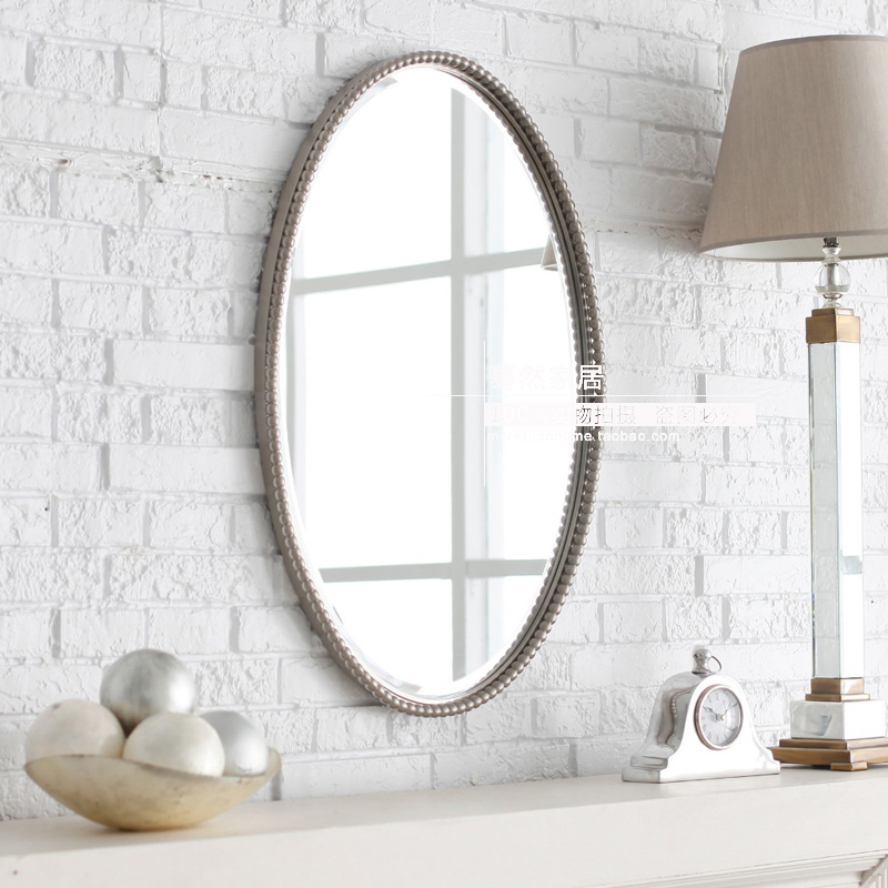Oval Mirror American Minimalist Bathroom Mirror Genguan Decorative Mirror Makeup Room Mirror Cosmetic Mirror Eurostyle Special Price M410